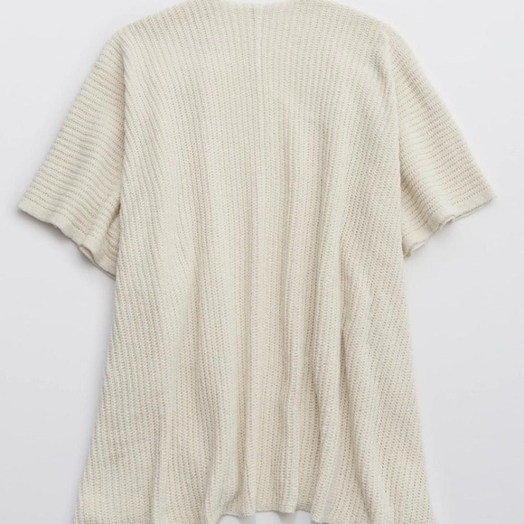 Medium Aerie Women's White and Cream Oversized Jumper - Picture 3 of 8